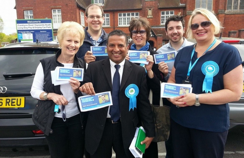 Campaigning in Haywards Heath