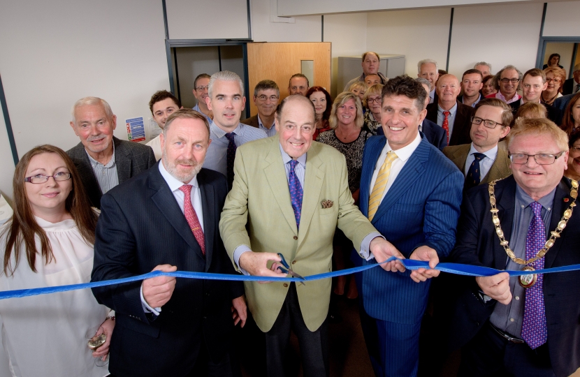 Sir Nicholas Soames MP opening Mike Oliver Associates new premises.