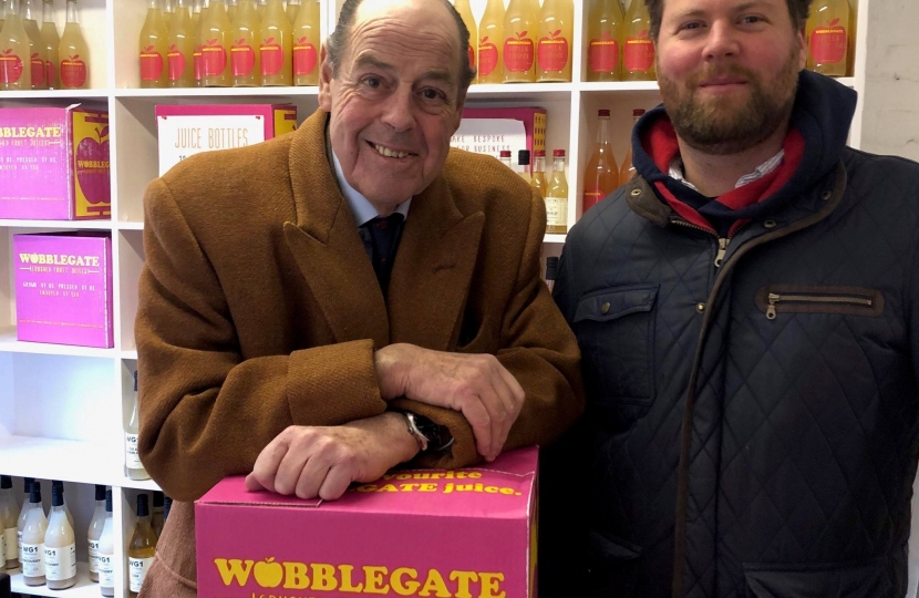 Sir Nicholas visiting Tom Stephens at Wobblegate