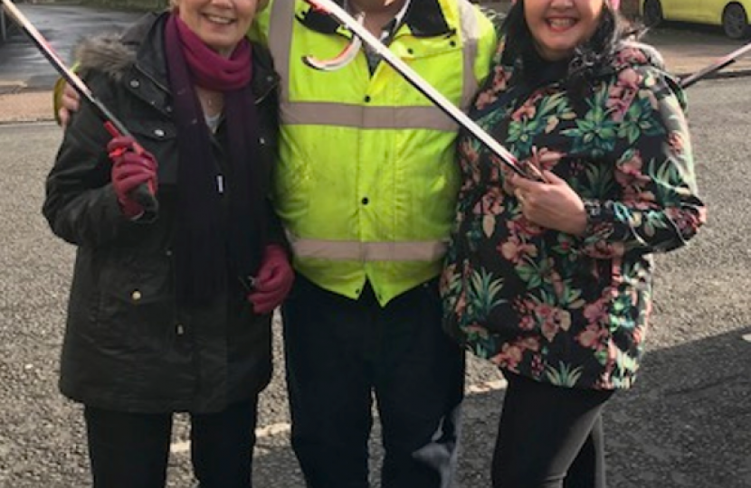 Sandy Ellis, Rod Clarke and Margaret Baker