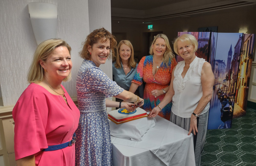 Kristy Adams PPC, Victoria Atkins MP, Katy Bourne PCC, Mims Davies MP & Margaret Baker